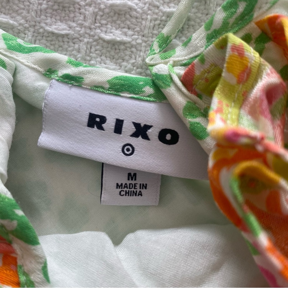 RIXO x Target Vibrant Green and Multicolor animal print dress Medium - Picture 3 of 6